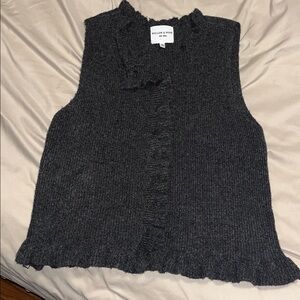 Dark grey sweater vest - never worn. Size large